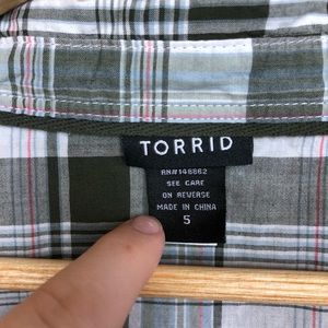 torrid Tops - Torrid | Cotton Camp Plaid Button Down torrid Tops - Torrid | Cotton Camp Plaid Button Down